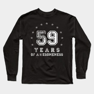 Vintage 59 years of awesomeness Long Sleeve T-Shirt